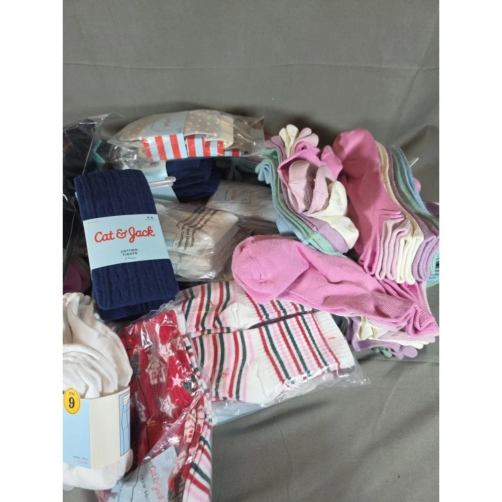 Cat & Jack Socks Lot of 26 Mixed 1 Pack Of Underwear Included. 27 Units Total